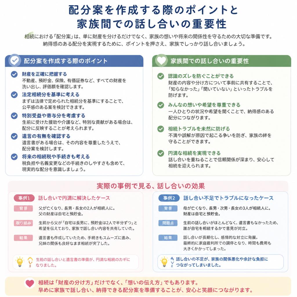 配分案の作成