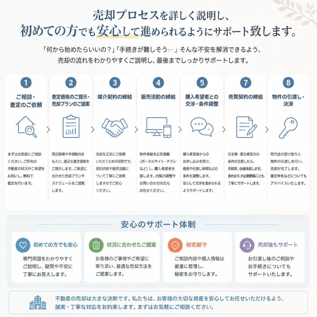 2. 空き家・居住用不動産売却の流れ