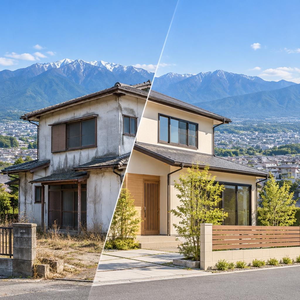 空いている住宅、解体する前にご相談を。南アルプス市の中古住宅を、解体・リフォームも含めて納得の売却へ。